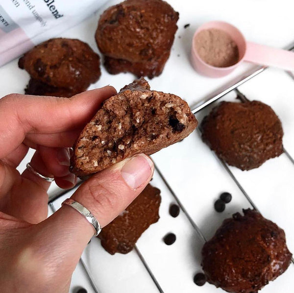 Dark Chocolate Coconut Cookies
