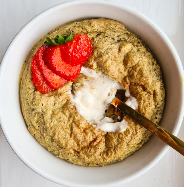 Strawberry and vanilla cheesecake oats