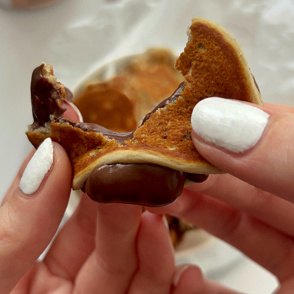 Choc Spread Filled Mini Protein Pancakes