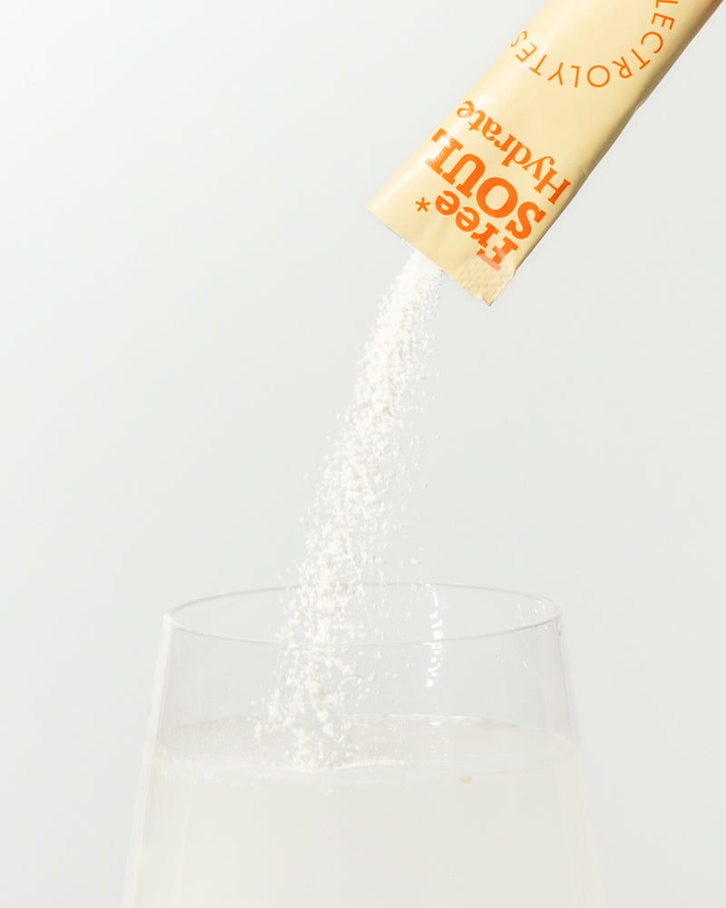 Whether you’re at work, at home or on-the-go, tear open one of your 7g electrolyte sachets.