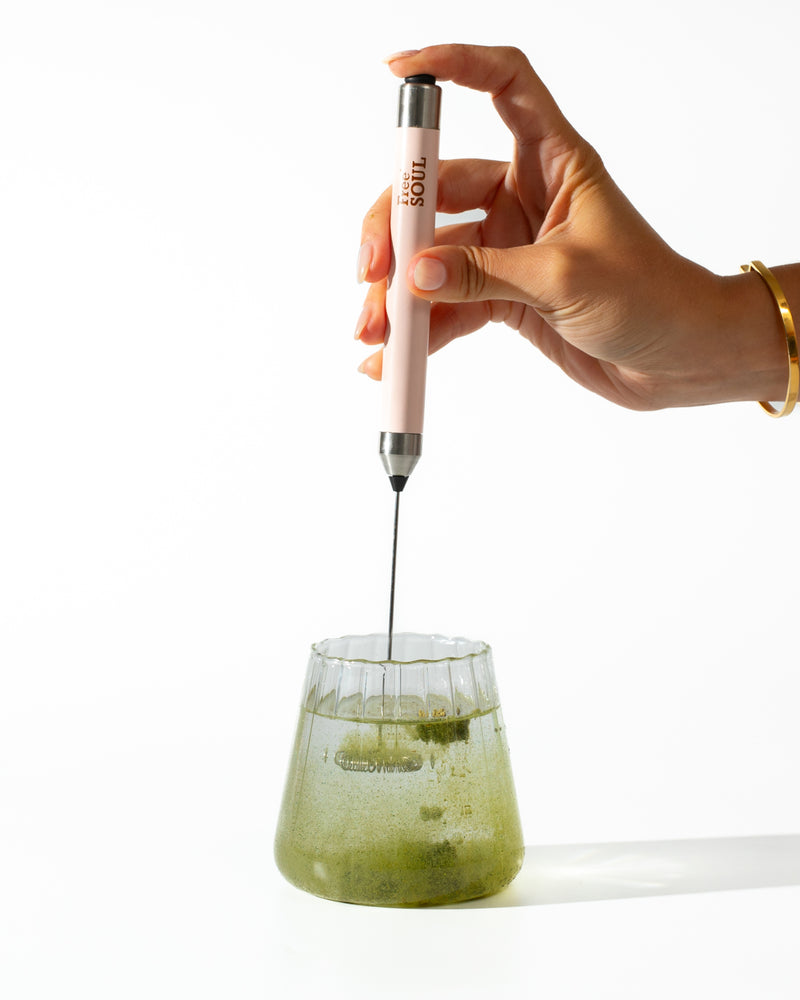 Add your chosen Free Soul blend to milk or water.