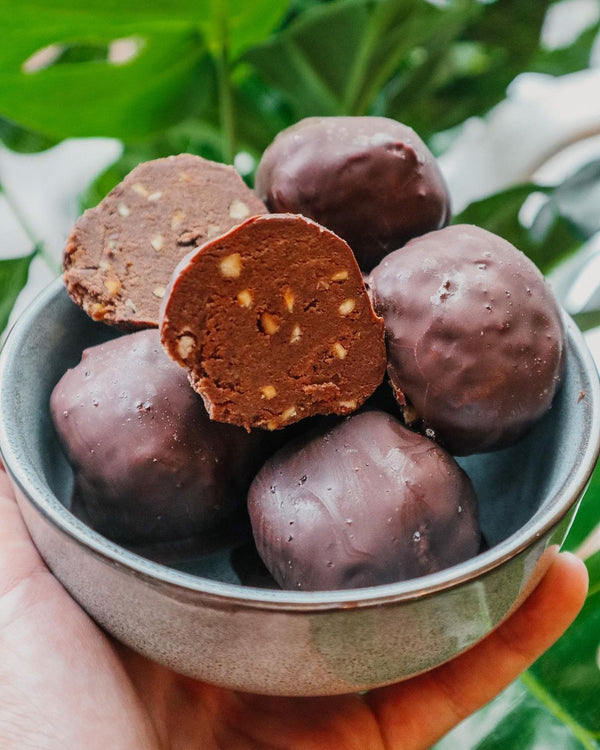 Peanut Butter Chocolate Protein Truffles