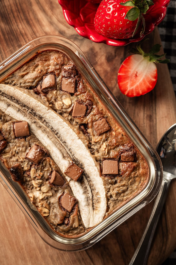 Banana Bread Protein Baked Oats