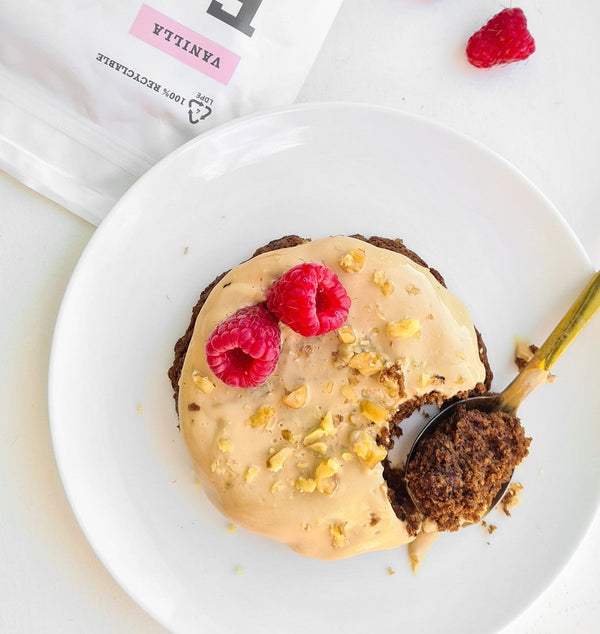 Coffee protein cake