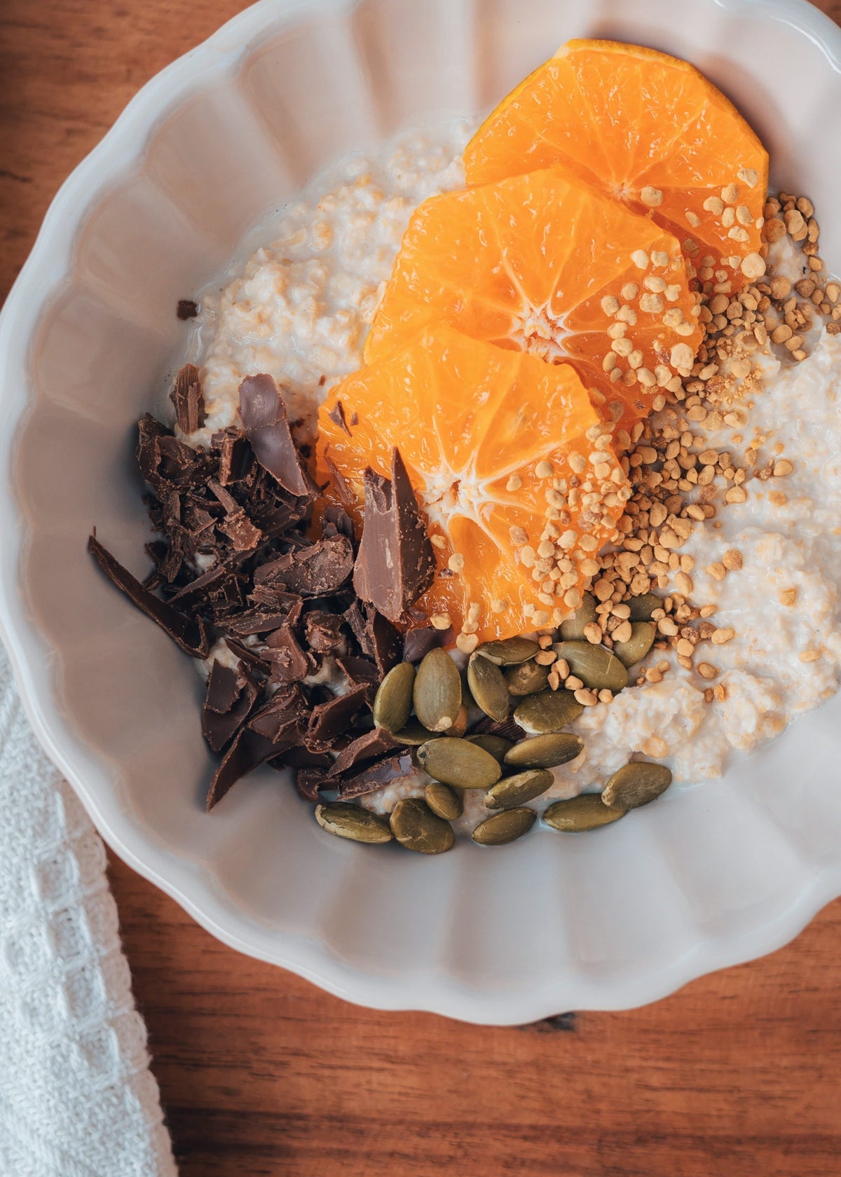 Chocolate Orange Protein Porridge