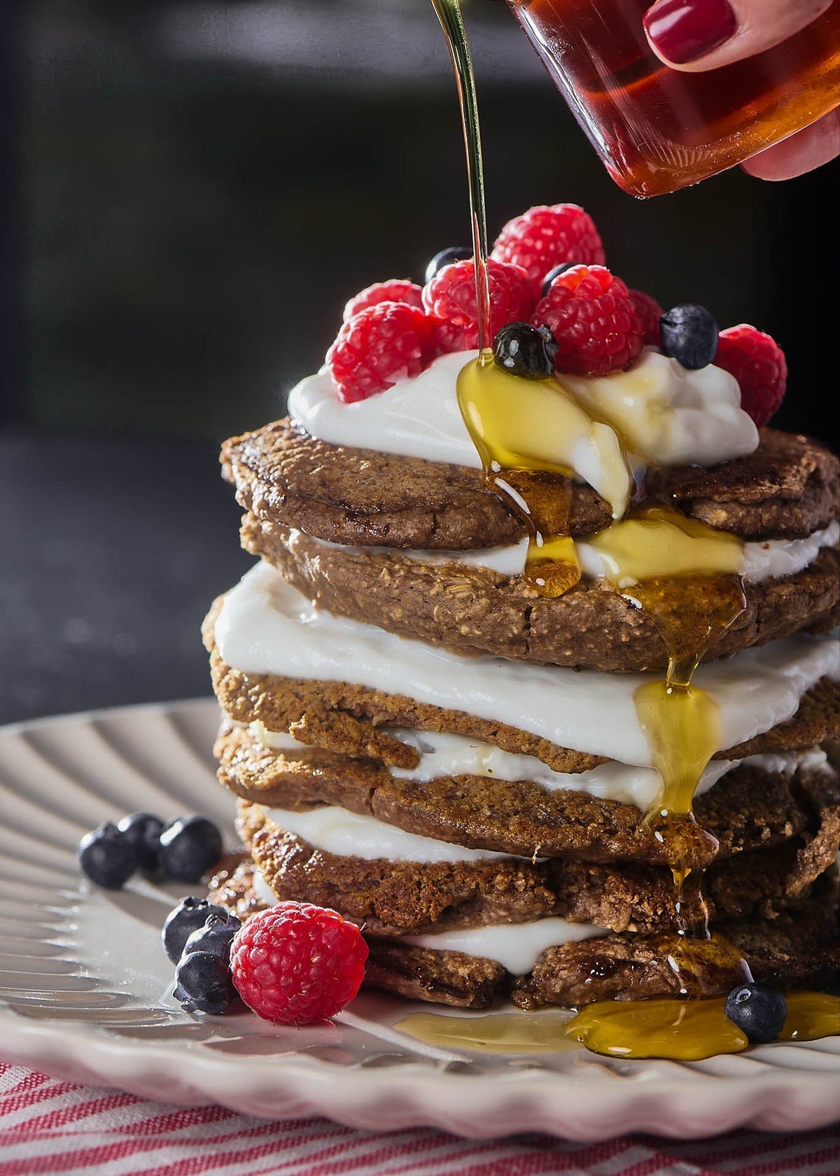 High Protein Oat Pancakes