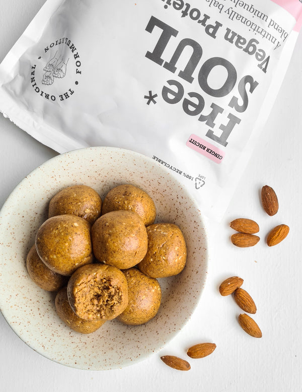 Ginger Biscuit Vegan Protein Balls