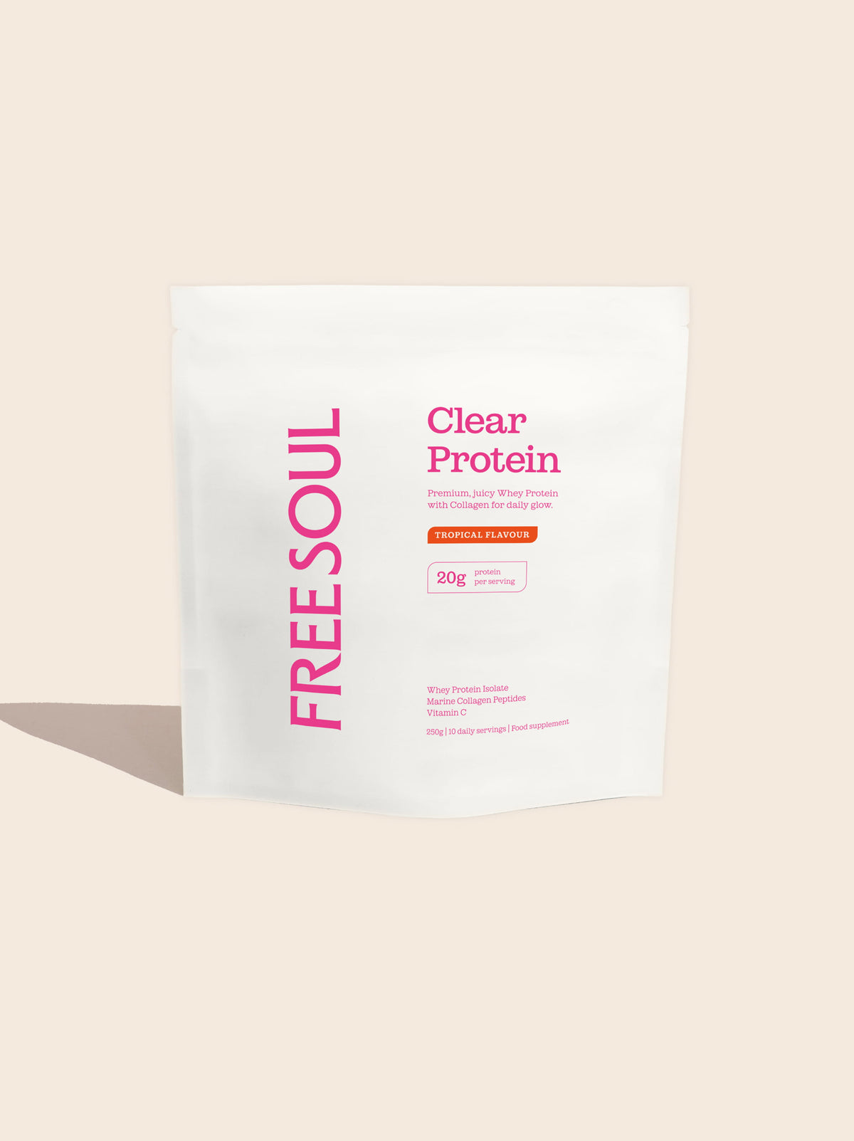 Clear Protein Tropical - Tropical Flavour flavor protein powder by Free Soul