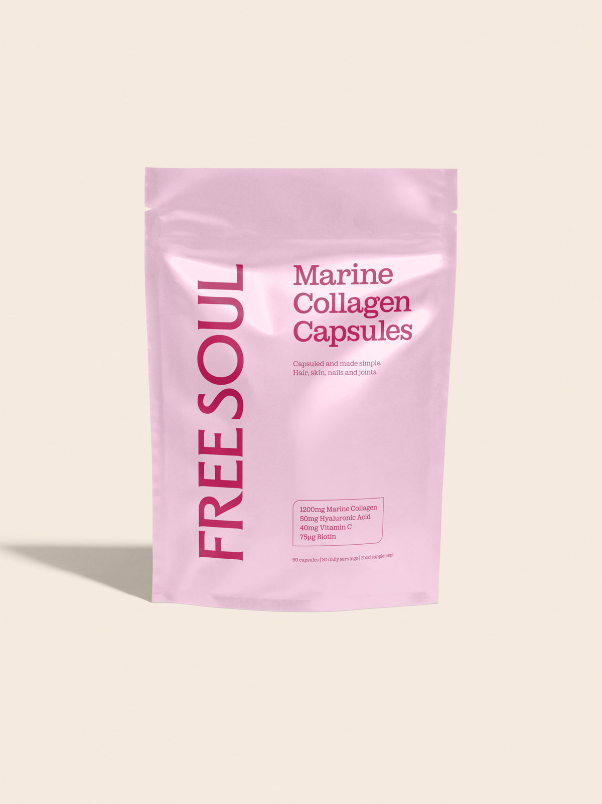 Marine Collagen Capsules Hyaluronic Acid Vitamin C & Biotin