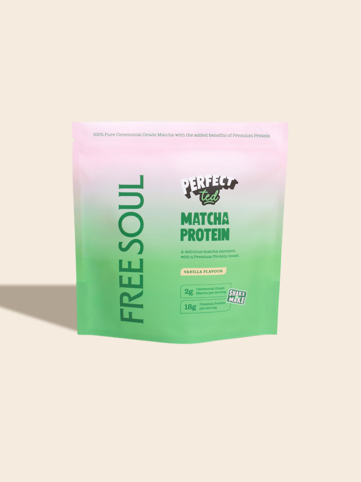 Matcha Protein Powder - Vanilla flavour flavor protein powder by Free Soul