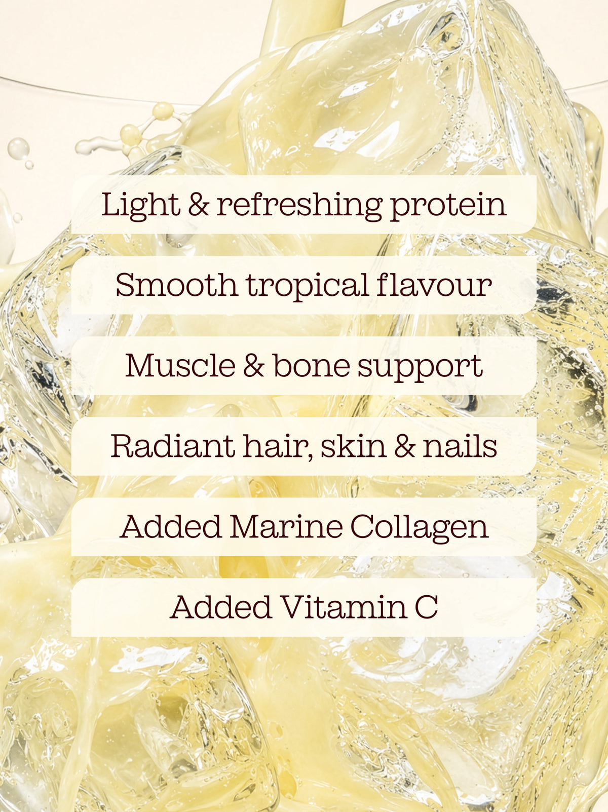 Clear Whey Protein Powder with Marine Collagen