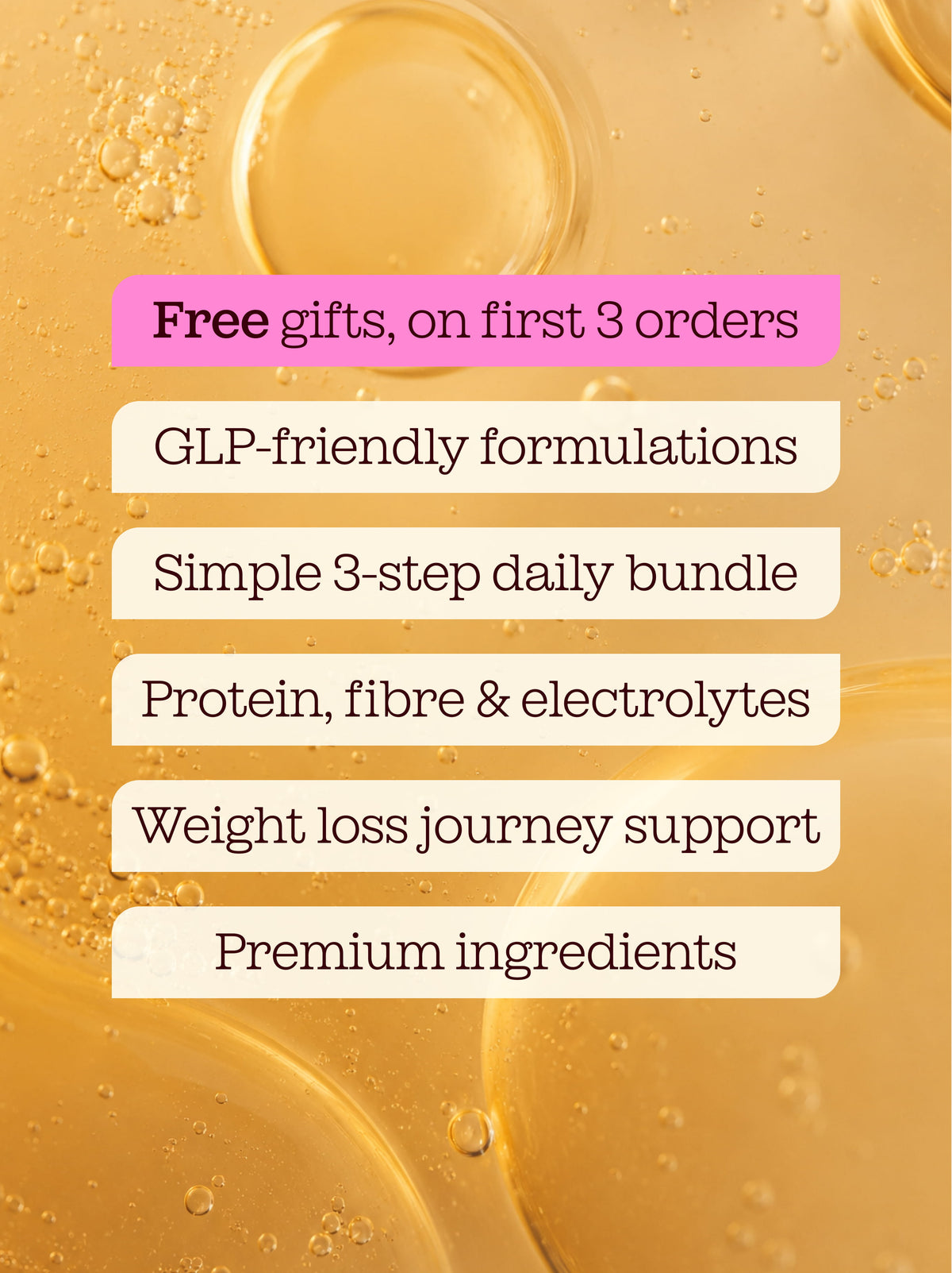 GLP Friendly Supplements Bundle | Protein, Fibre & Electrolytes