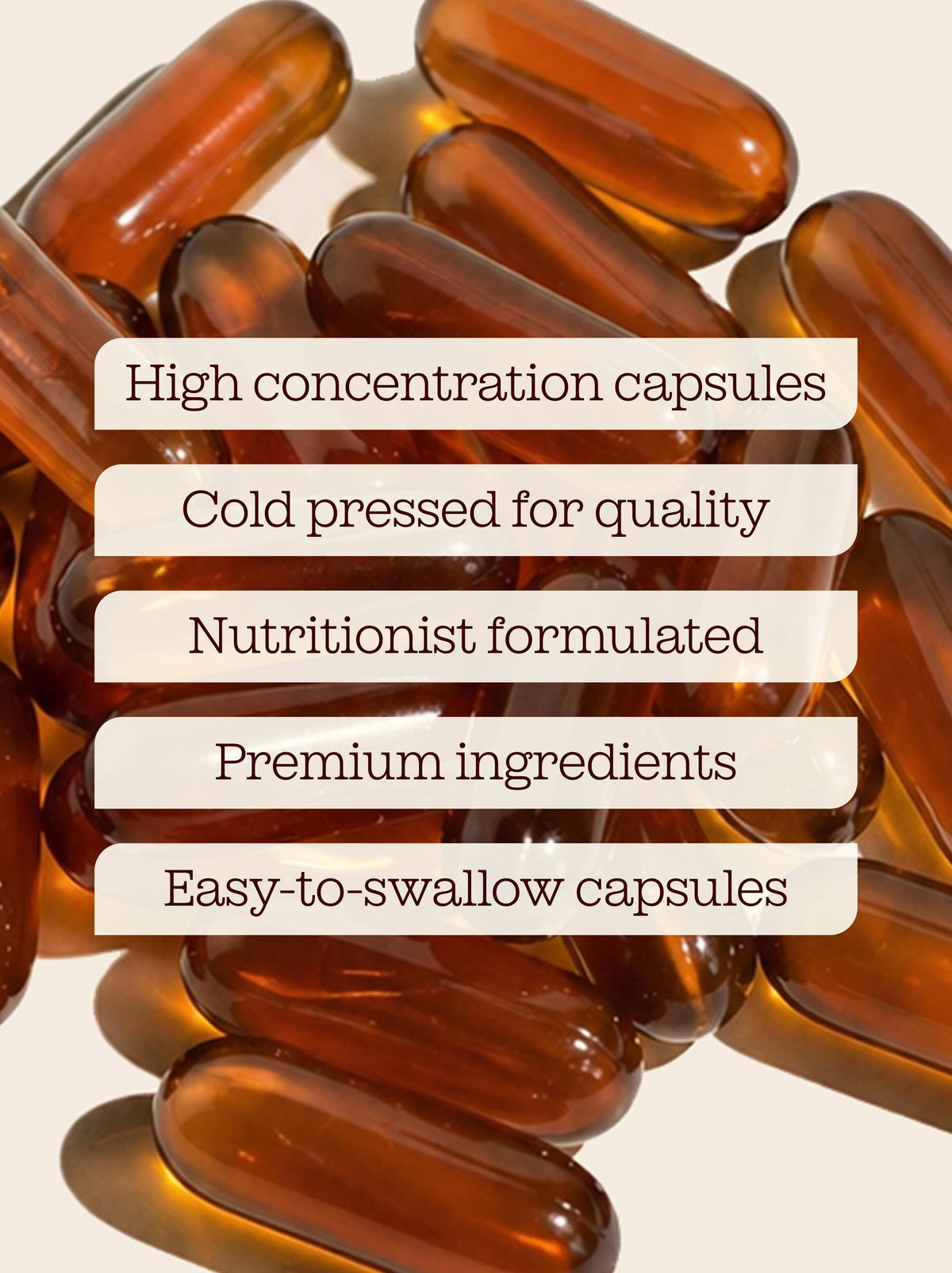 Cold Pressed Pumpkin Seed Oil Capsules