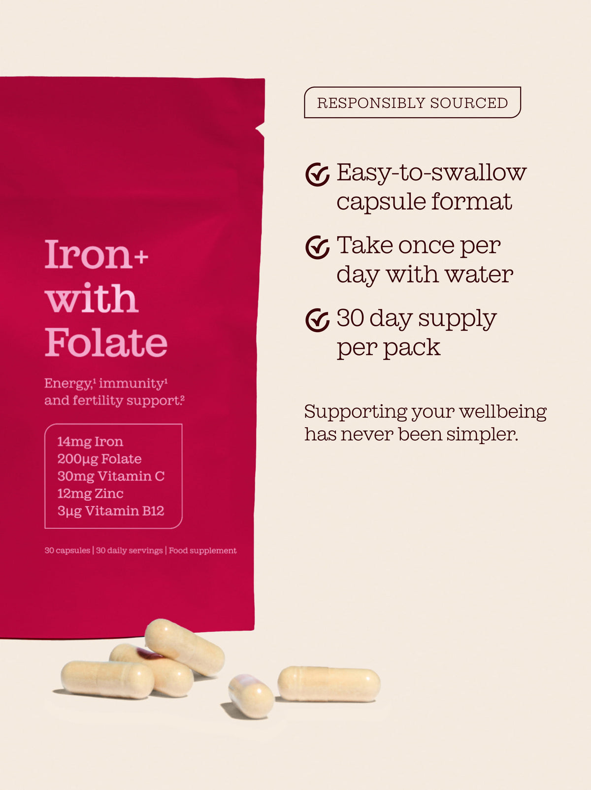 Iron+ with Folate Capsules