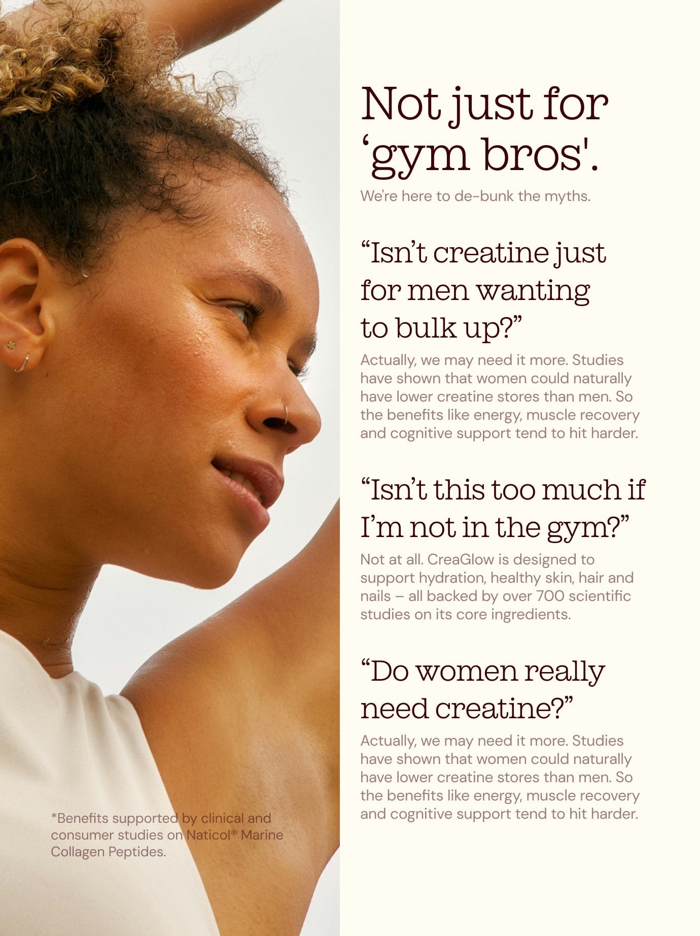 CreaGlow: Creatine + Collagen Powder