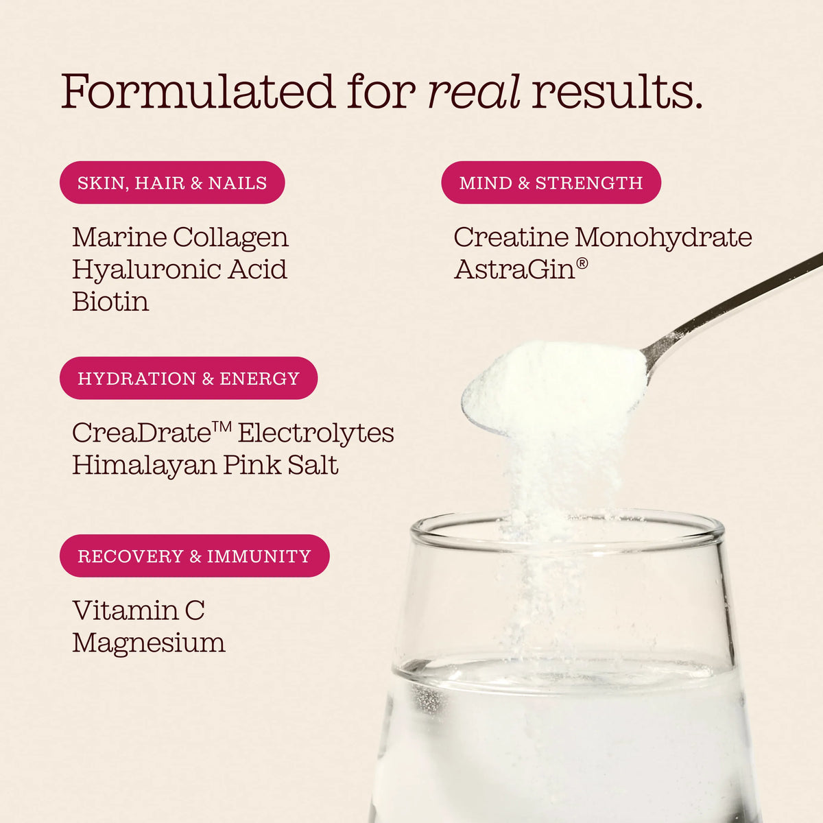 CreaGlow: Collagen + Creatine Powder