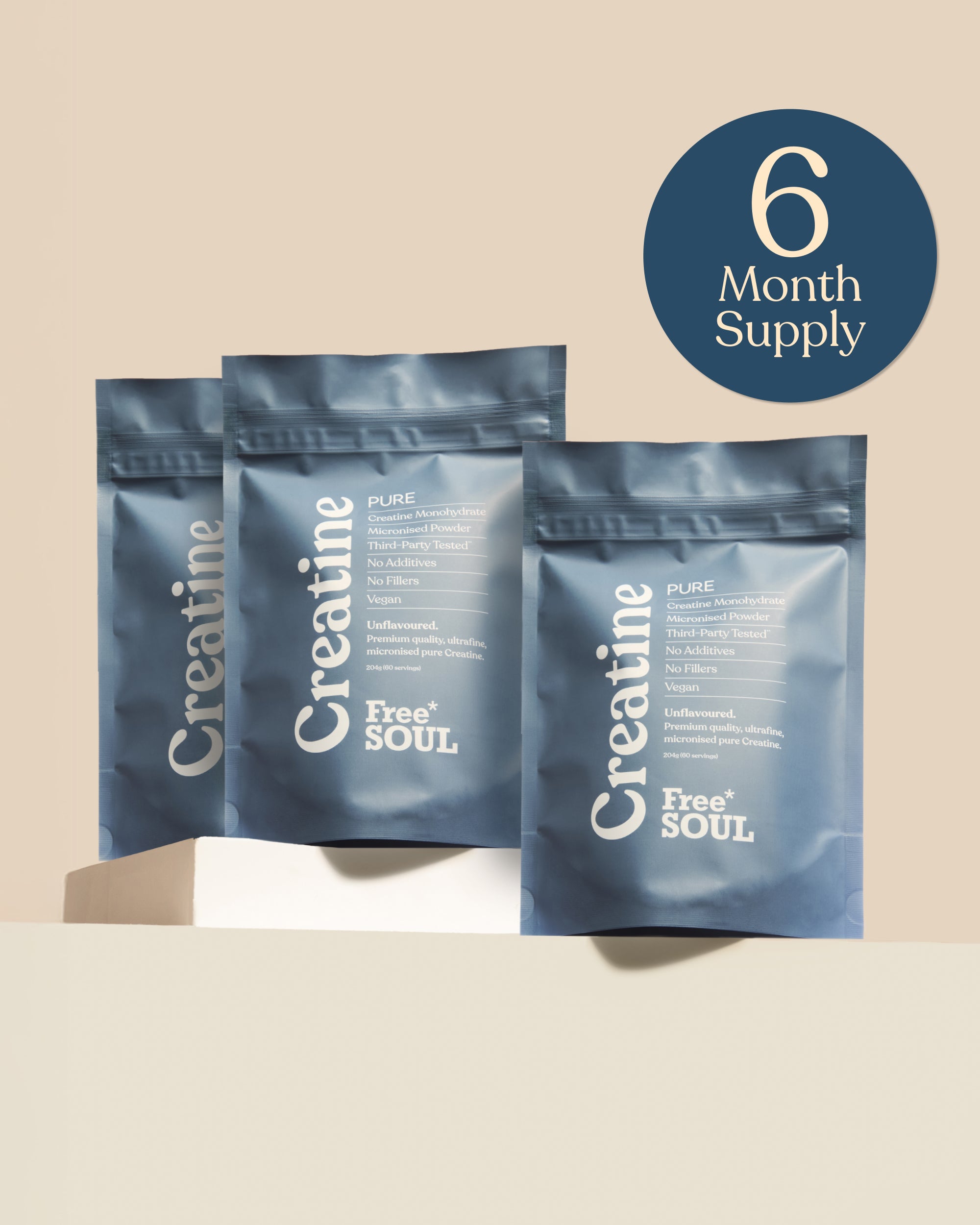 Pure Creatine - Micronised Creatine Powder for Women | Free Soul