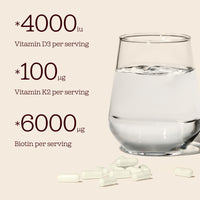 Vitamin D3 + K2 and Biotin