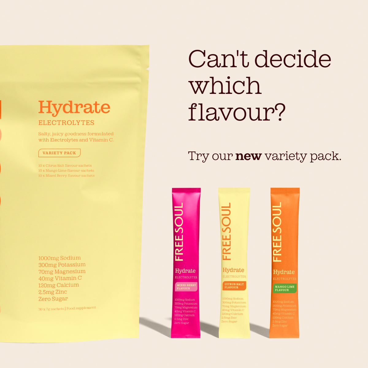 Free Soul Hydrate Electrolyte Powder