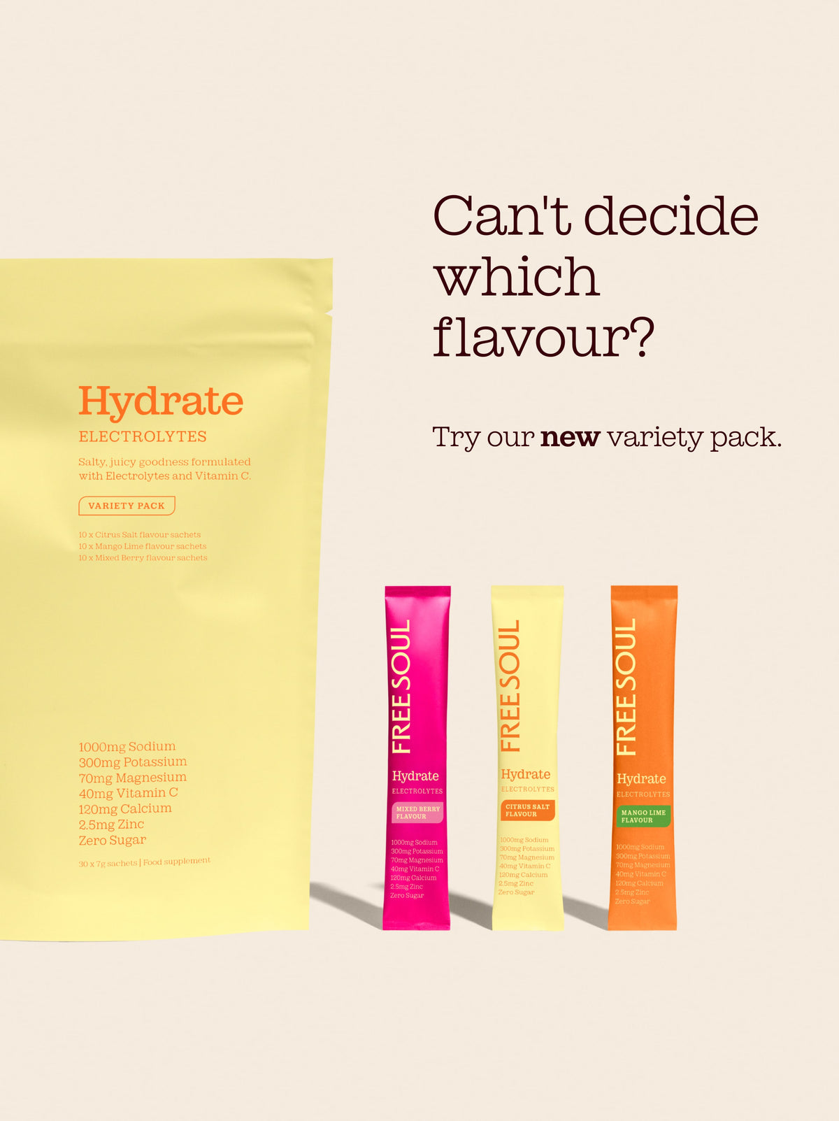 Free Soul Hydrate Electrolyte Powder