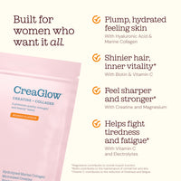 CreaGlow: Collagen + Creatine Powder