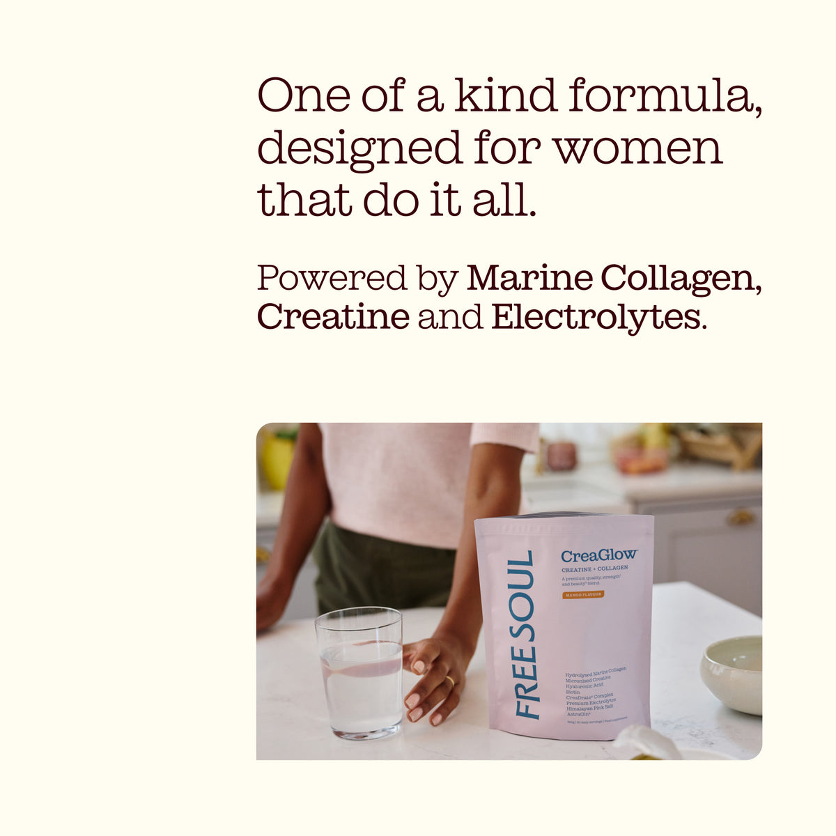 CreaGlow: Collagen + Creatine Powder
