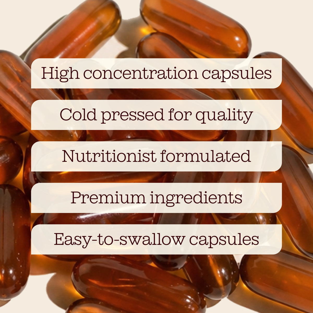 Cold Pressed Pumpkin Seed Oil Capsules