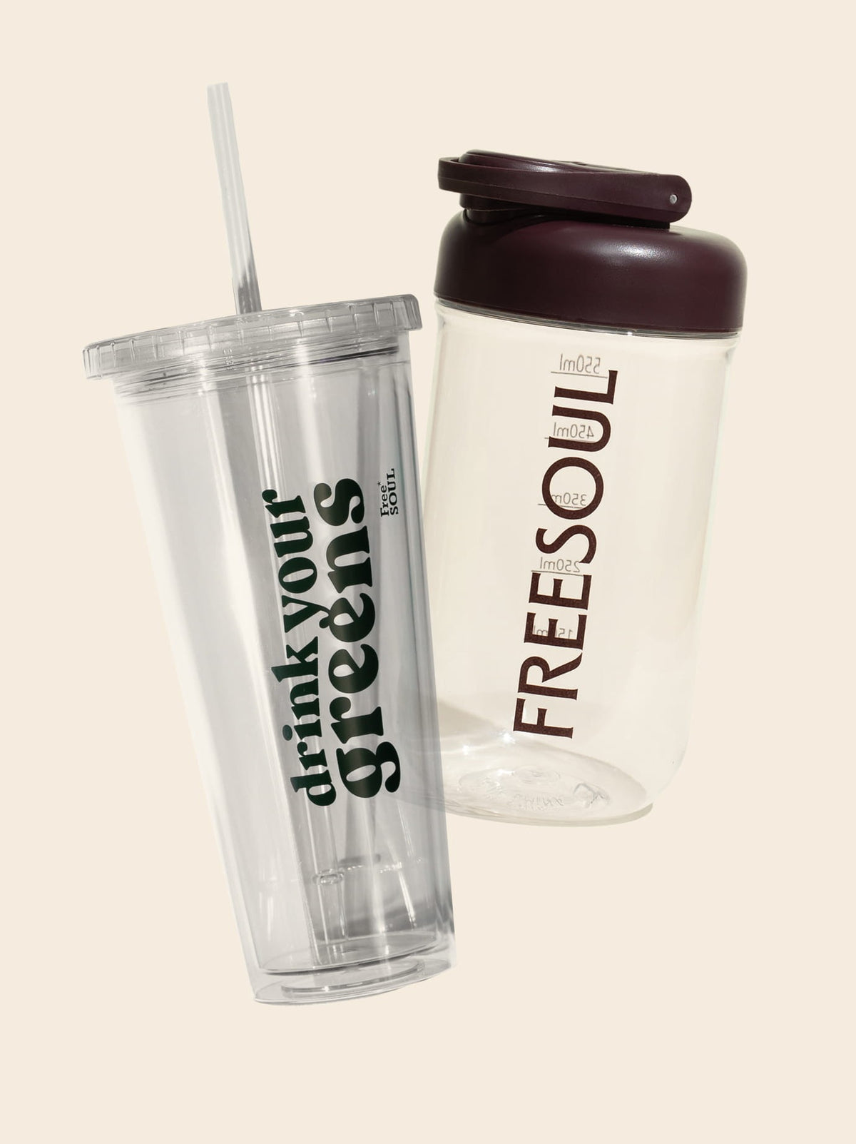 Sip Cup & Premium Plastic Shaker