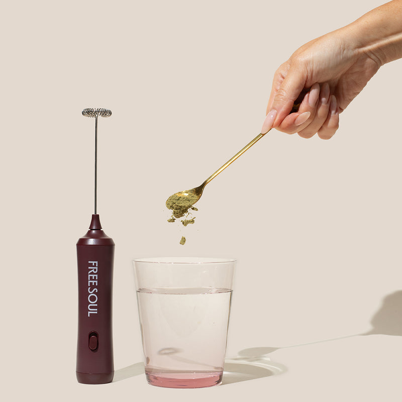 Add your chosen Free Soul blend to milk or water.